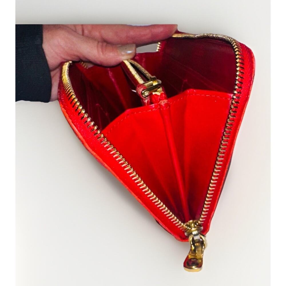 Authentic Miu Miu Red Crocodile Croc Embossed Lea… - image 8